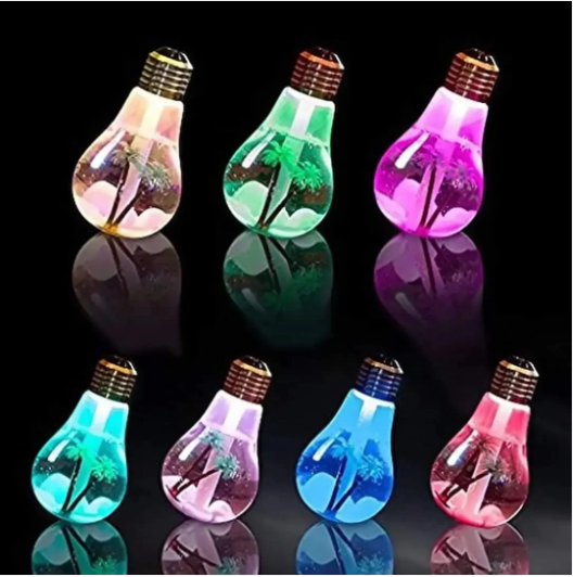 Bulb Humidifier With LED Night Light and air freshener