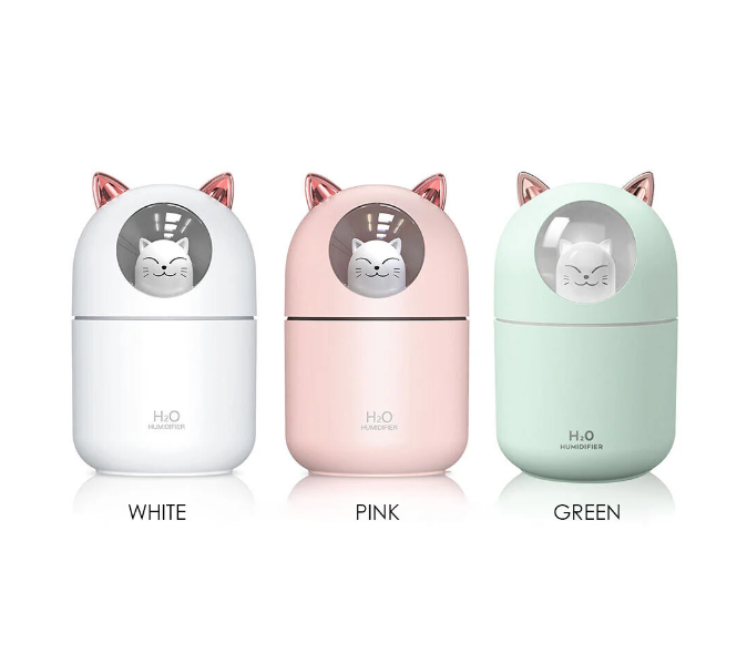 Cat Humidifier Cute Aroma Diffuser with Night Light