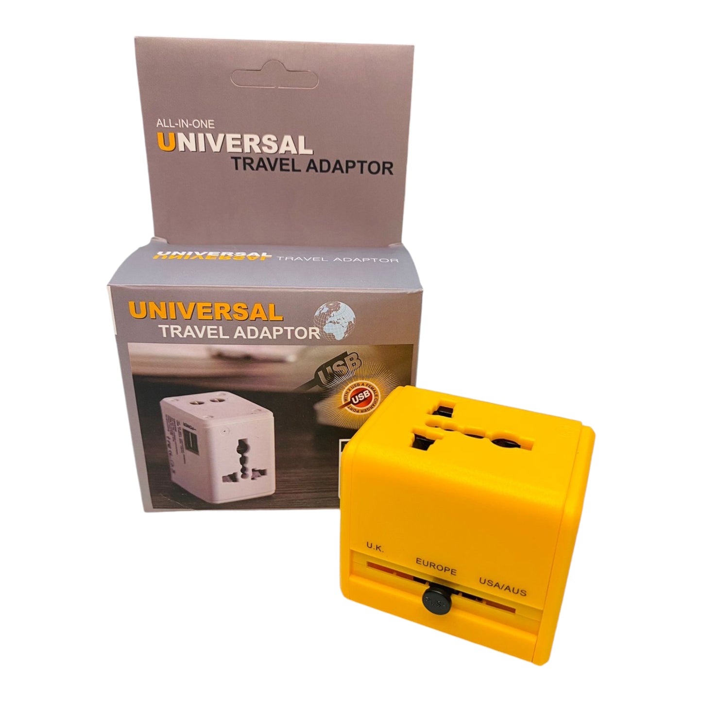 Travel Universal Adapter EU US Plug 2 Usb 3 Pin High Quality