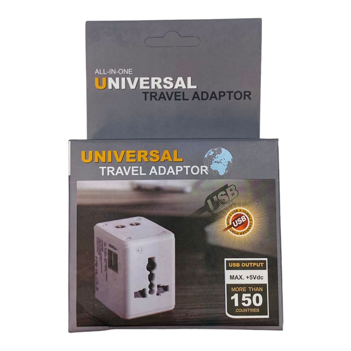 Travel Universal Adapter EU US Plug 2 Usb 3 Pin High Quality