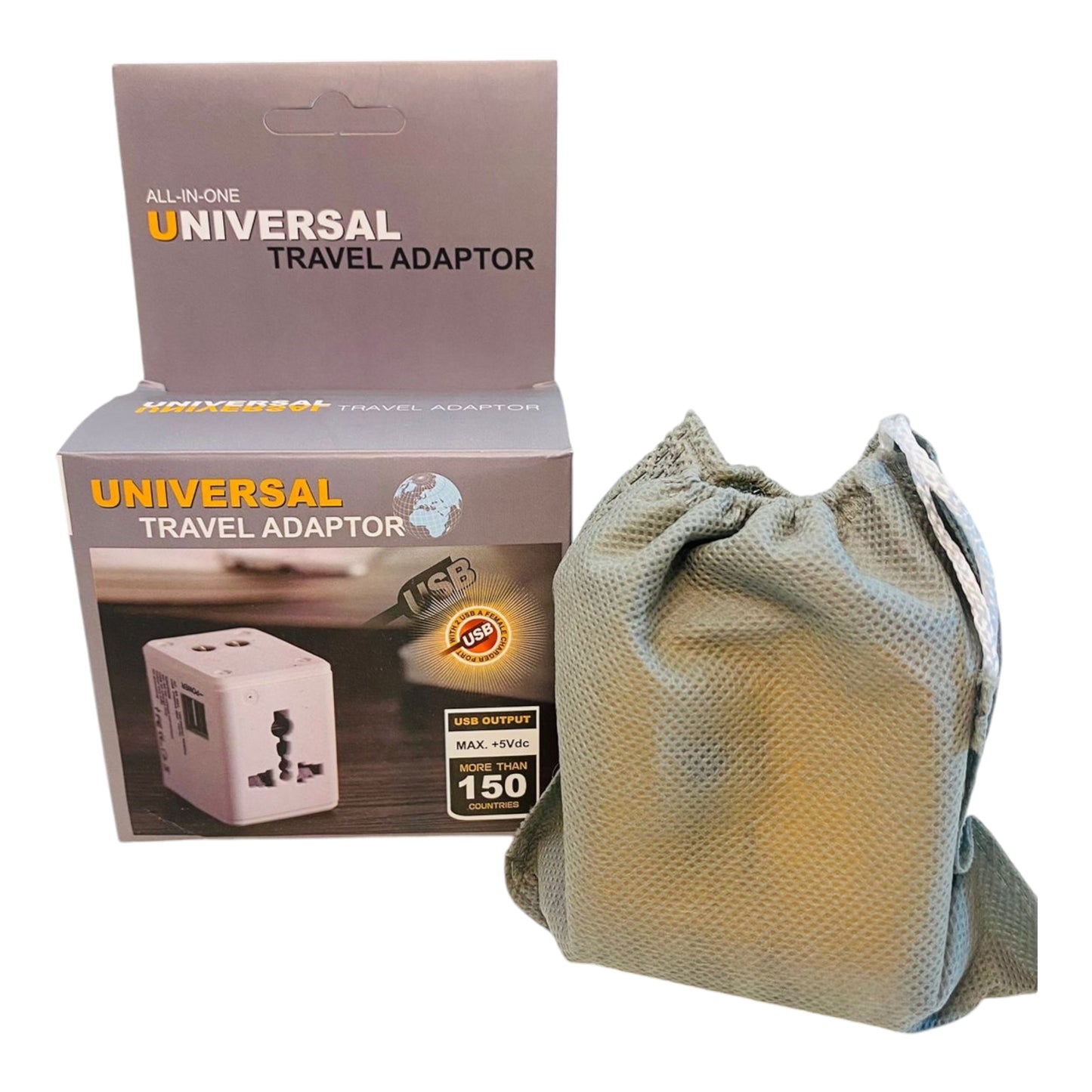 Travel Universal Adapter EU US Plug 2 Usb 3 Pin High Quality