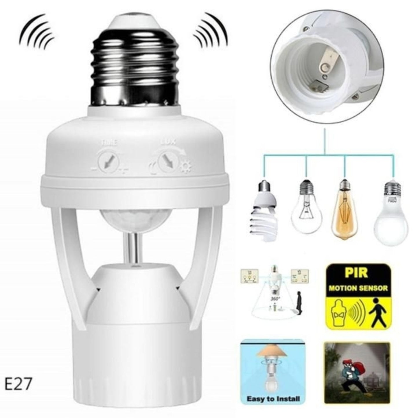 Motion Sensor Light Bulb